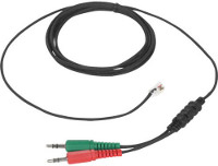 EPOS Sennheiser modular plug RJ9 to 3.5mm TRS Plug PC Soundcard Adapter